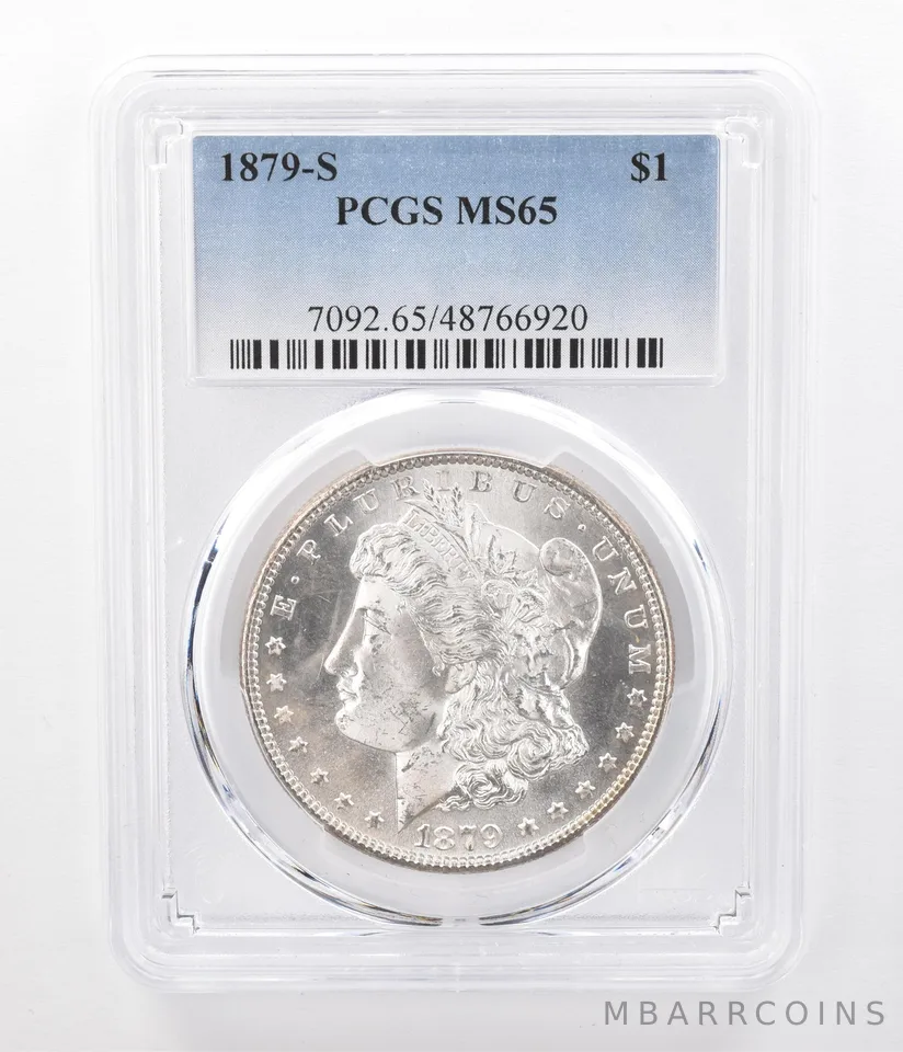 1879-S Morgan Silver Dollar MS65 PCGS INSANE Tone *0653