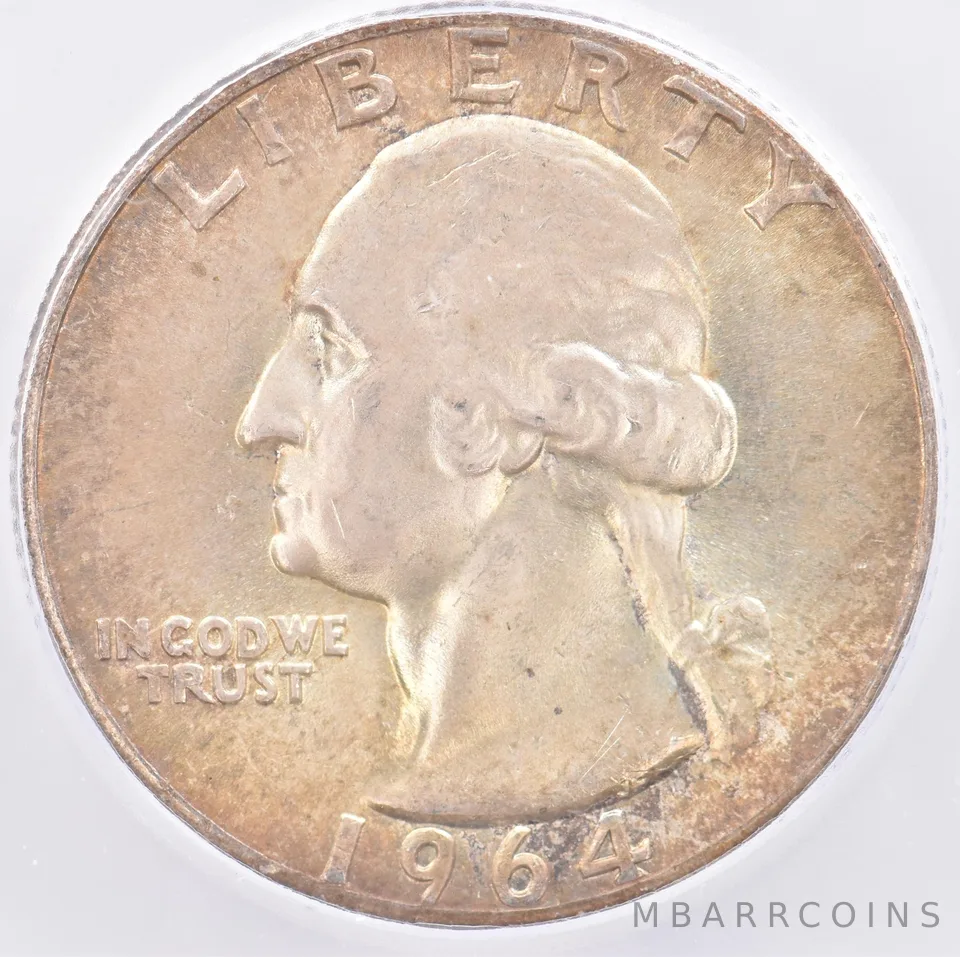1964 Washington Quarter MS66 ICG Beautiful Tone *1625