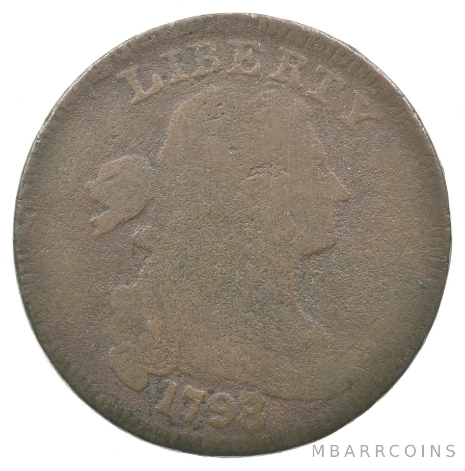1798/7 Draped Bust Large Cent *1861