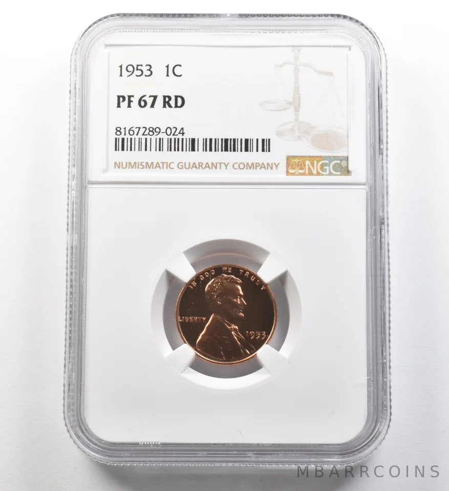 1953 Lincoln Wheat Cent PF67 RD NGC *8111
