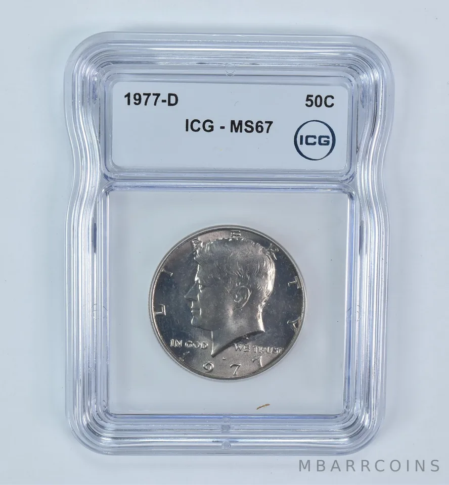 1977-D Kennedy Half Dollar MS67 ICG