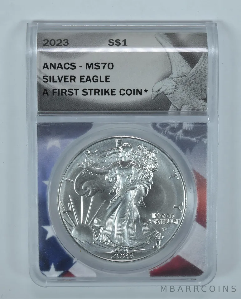 2023 American Silver Eagle First Strike MS70 ANACS