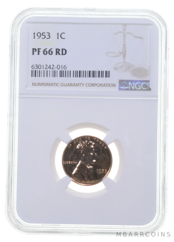 1953 Lincoln Wheat Cent PF66 NGC PR Proof
