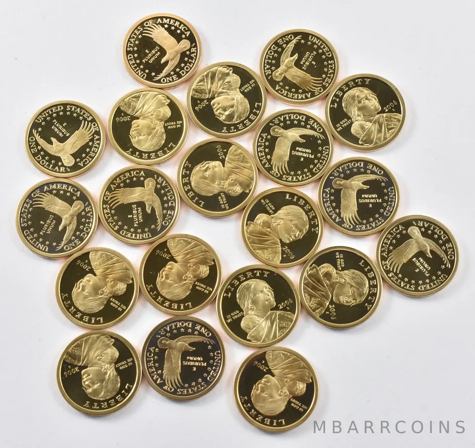 (20) 2006 Sacagawea Dollar Proof ROLL