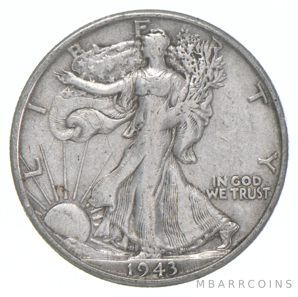 1943-S XF Walking Liberty Half Dollar 90% Silver