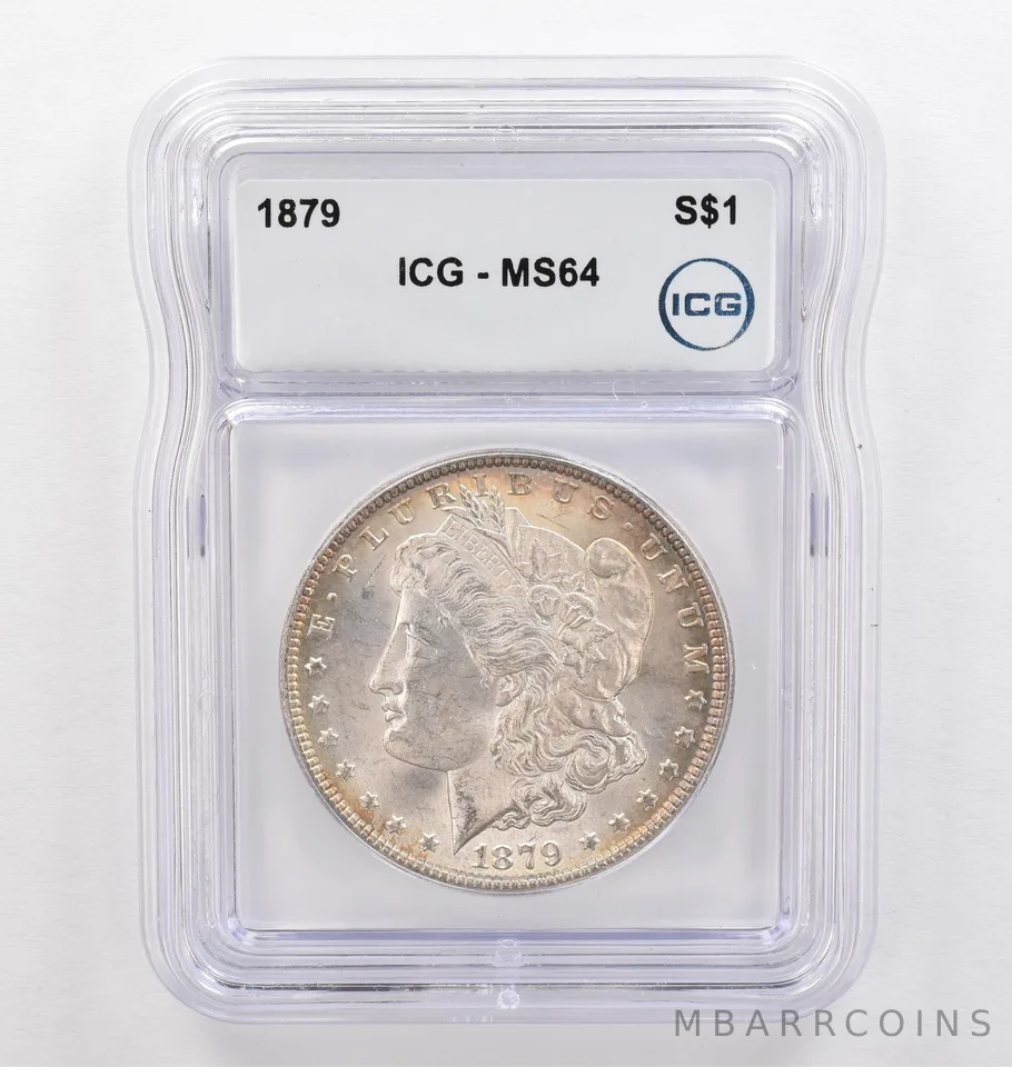 1879 Morgan Silver Dollar MS64 ICG Beautiful Tone *0251