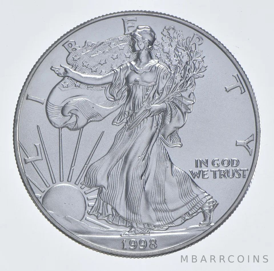 Better Date 1998 American Silver Eagle 1 Troy Oz .999 Fine Silver *972
