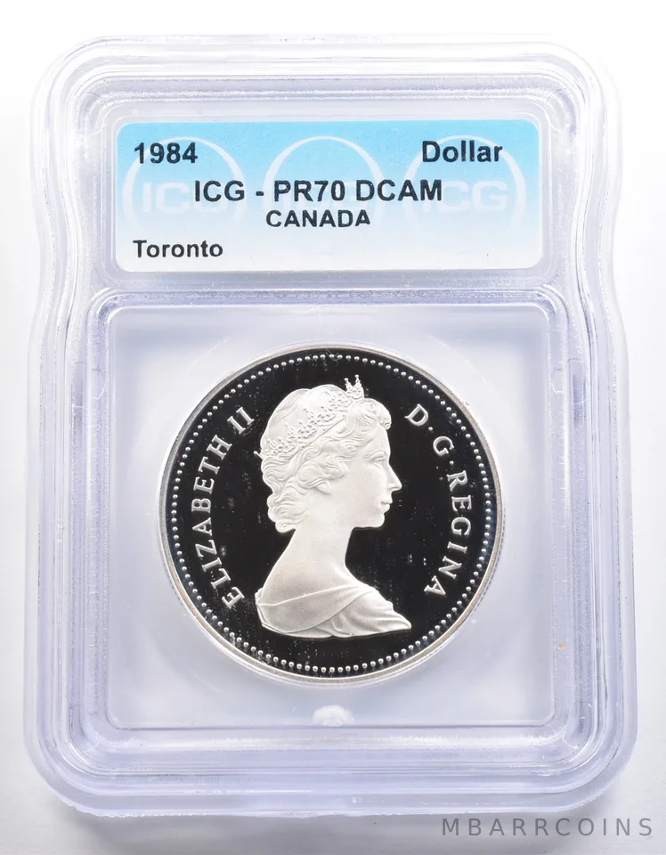 1984 Canada 1 Dollar Toronto PR70 DCAM ICG *3943