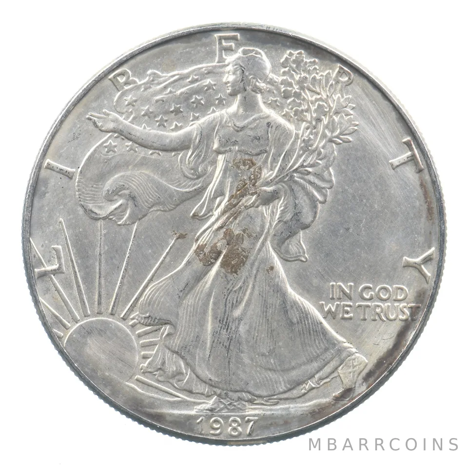 Better Date 1987 American Silver Eagle 1 Troy Oz .999 Fine Silver *665