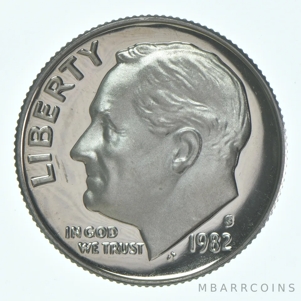 1982-S Roosevelt Dime CLAD Proof
