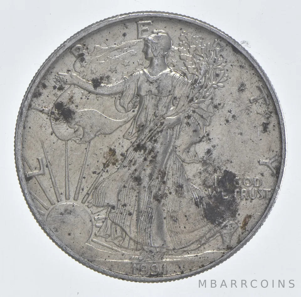 Better Date 1991 American Silver Eagle 1 Troy Oz .999 Fine Silver *086