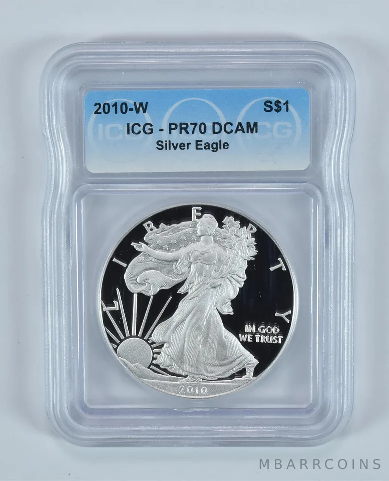 2010-W American Silver Eagle PR70 DCAM ICG