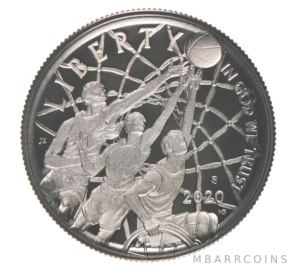 2020-S Proof Basketball Hall of Fame Commemorative Half Dollar