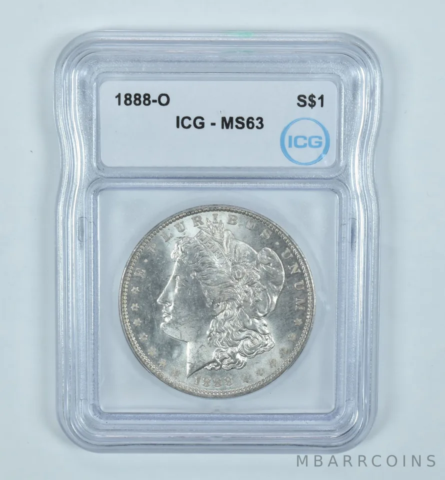 1888-O Morgan Silver Dollar MS63 ICG