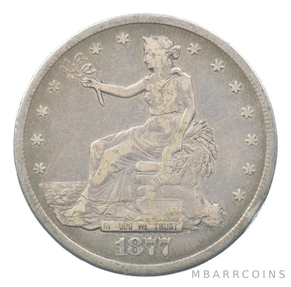 1877-S Seated Liberty Trade Dollar *7742