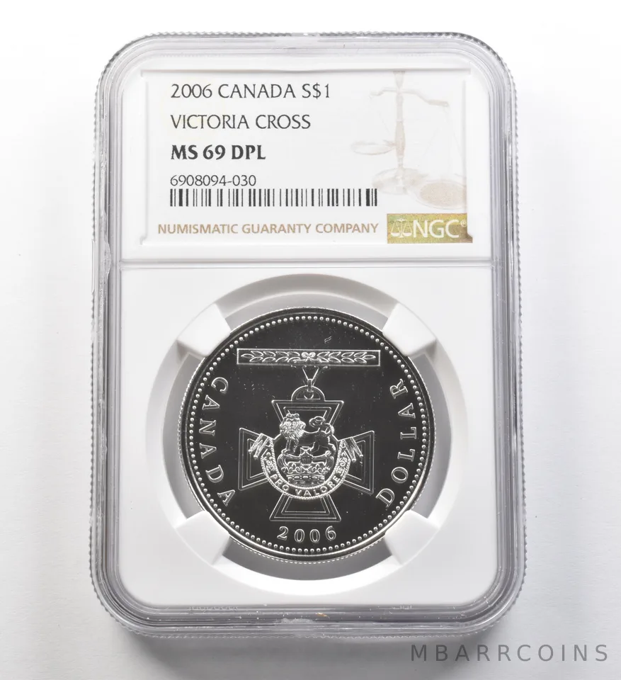 2006 Canada Silver Dollar Victoria Cross MS69 DPL NGC *8274