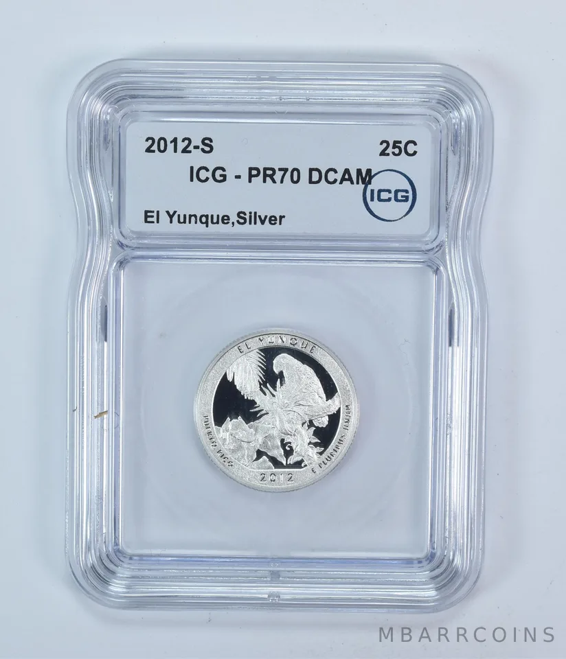 2012-S Washington Quarter ATB Silver El Yunque PR70 DCAM ICG