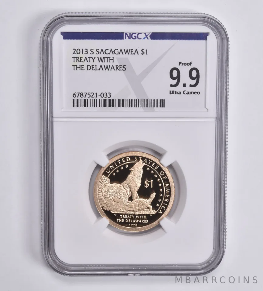 2013-S Sacagawea $1 Treaty with the Delawares Proof 9.9 UCAM NGC X NGCX