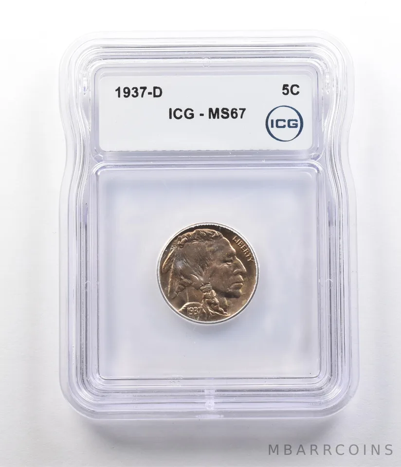 1937-S Indian Head Buffalo Nickel MS67 ICG *2625