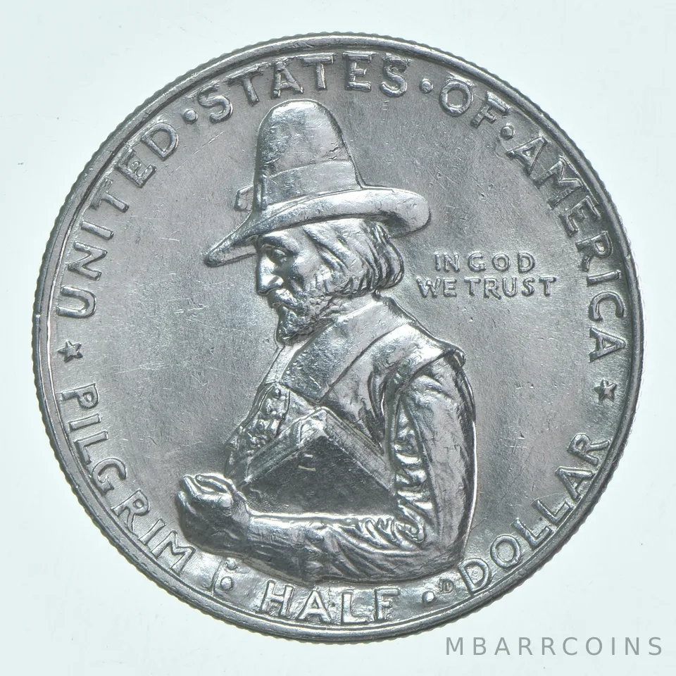 1920 Pilgrim Commemorative Half Dollar a9314