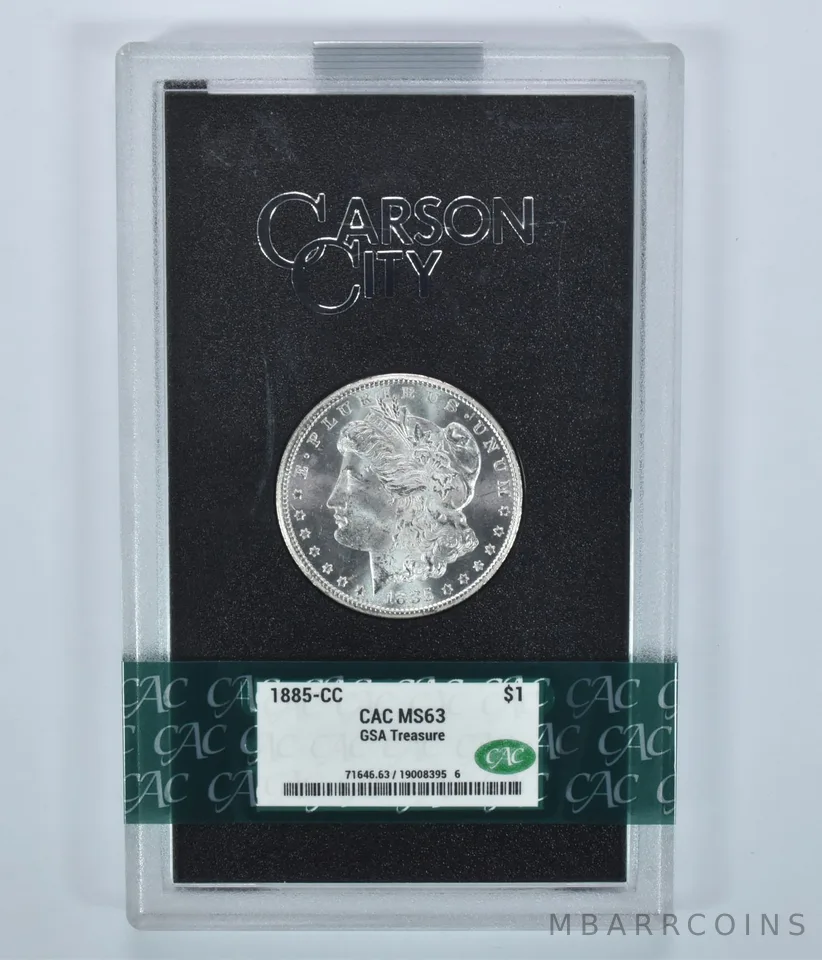 1885-CC Morgan Silver Dollar GSA Hoard MS63 CAC *7011