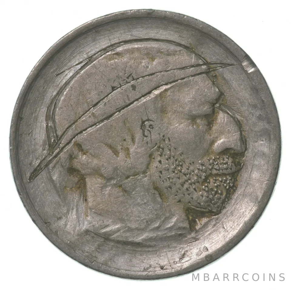 1913-1938 Hand Carved Indian Head Buffalo Hobo Nickel a6333