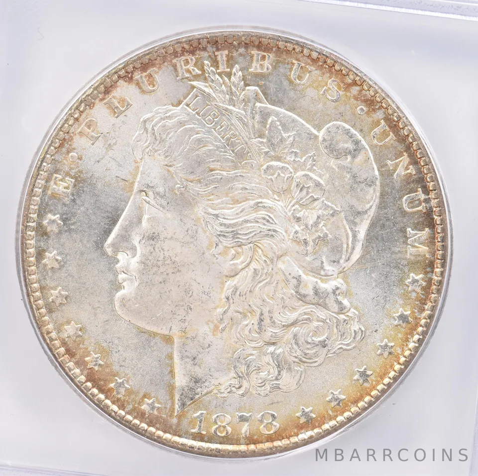 1878-CC Morgan Silver Dollar MS64 ICG Beautiful Tone *0831