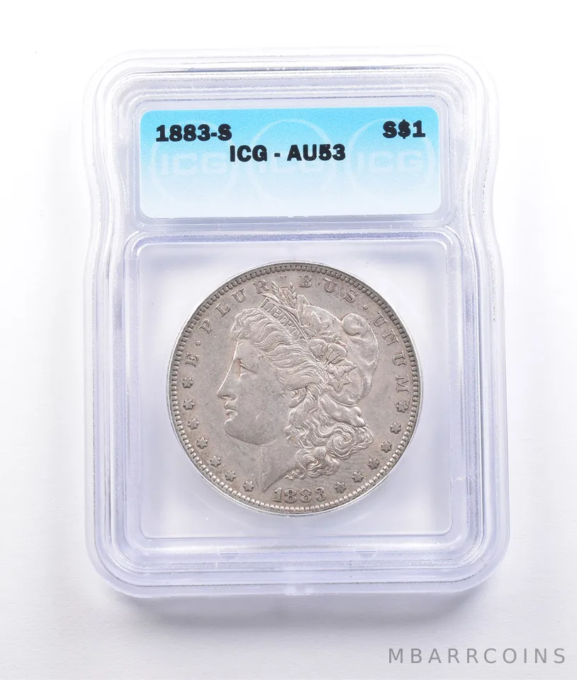 1883-S Morgan Silver Dollar AU53 ICG *6971