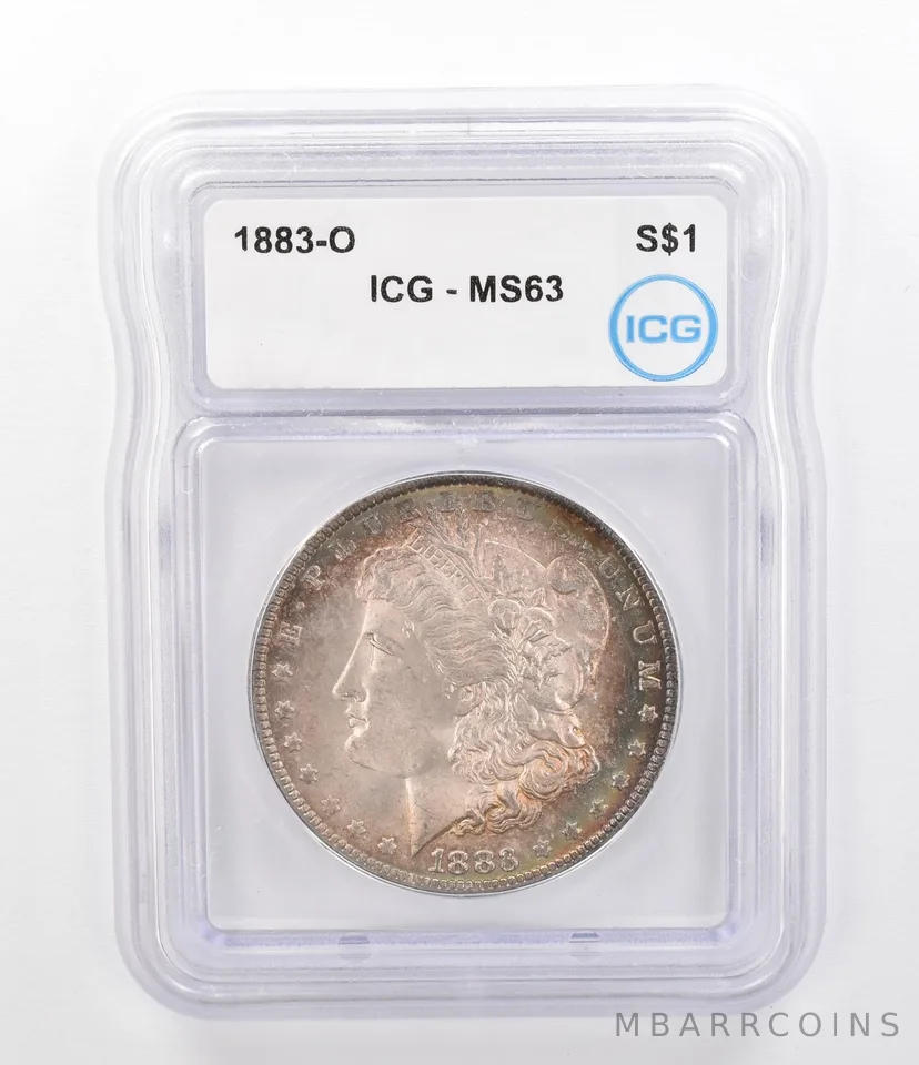 1883-O Morgan Silver Dollar MS63 ICG Beautiful Tone *9782