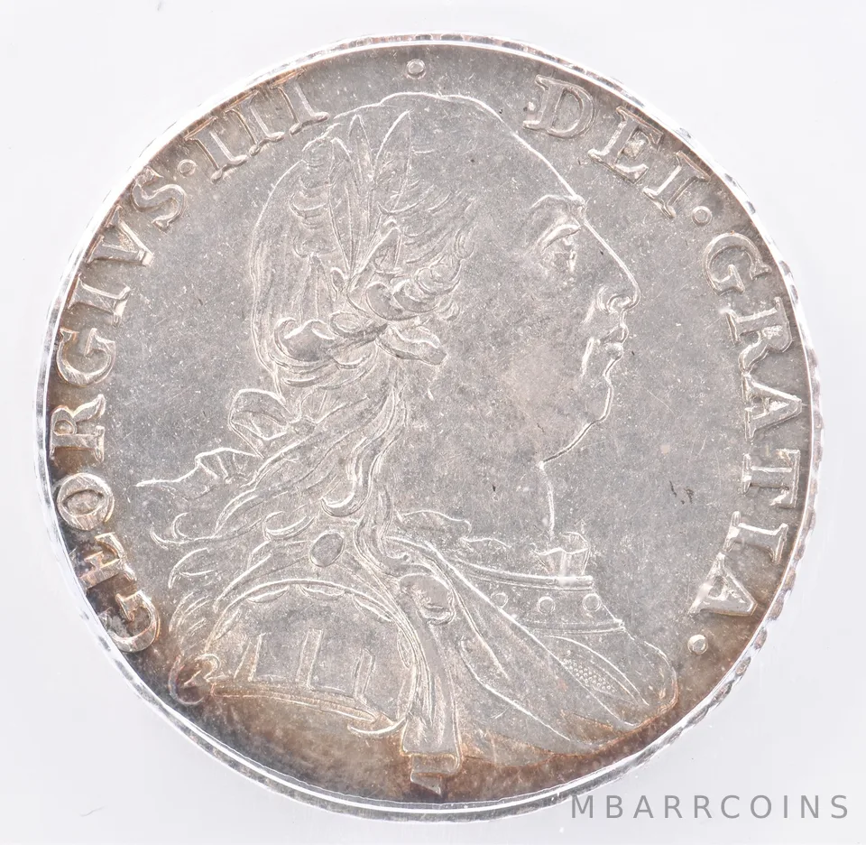 1787 Great Britain Shilling KM#607.1 MS62 ICG Beautiful Tone *1957