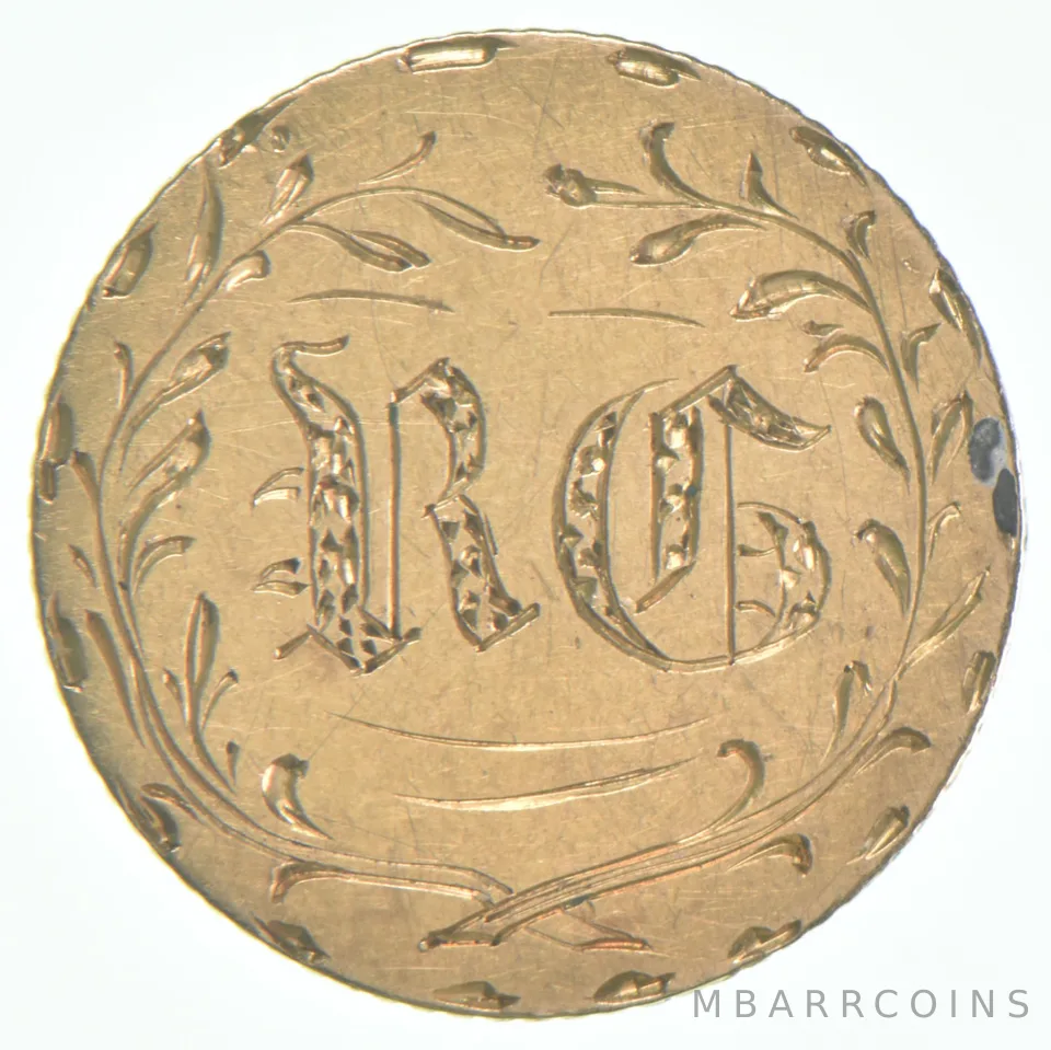 1851 $1 Gold Dollar Love Token R C G *1811