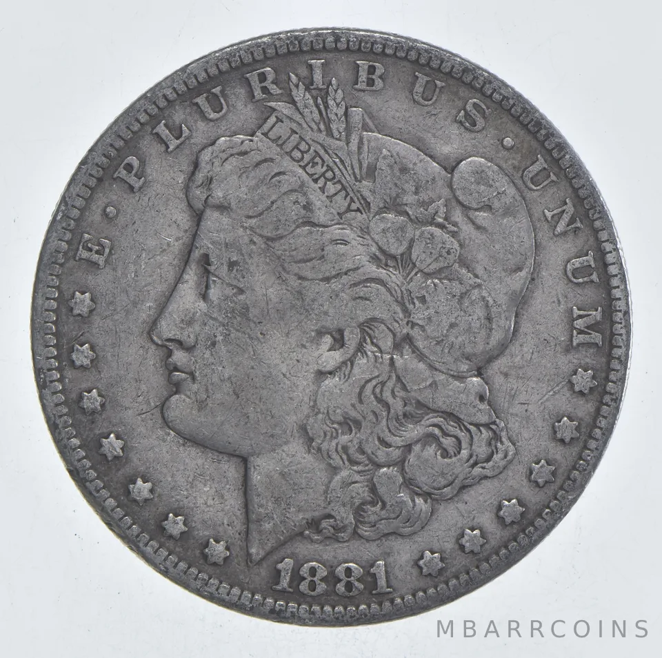 Early - 1881 Morgan Silver Dollar - 90% US Coin *969