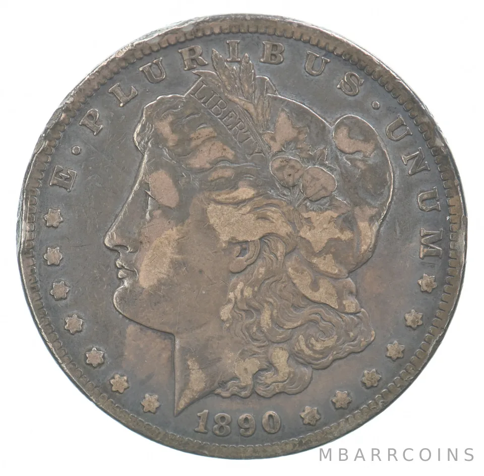 1890-CC Morgan Silver Dollar Beautiful Tone *7197