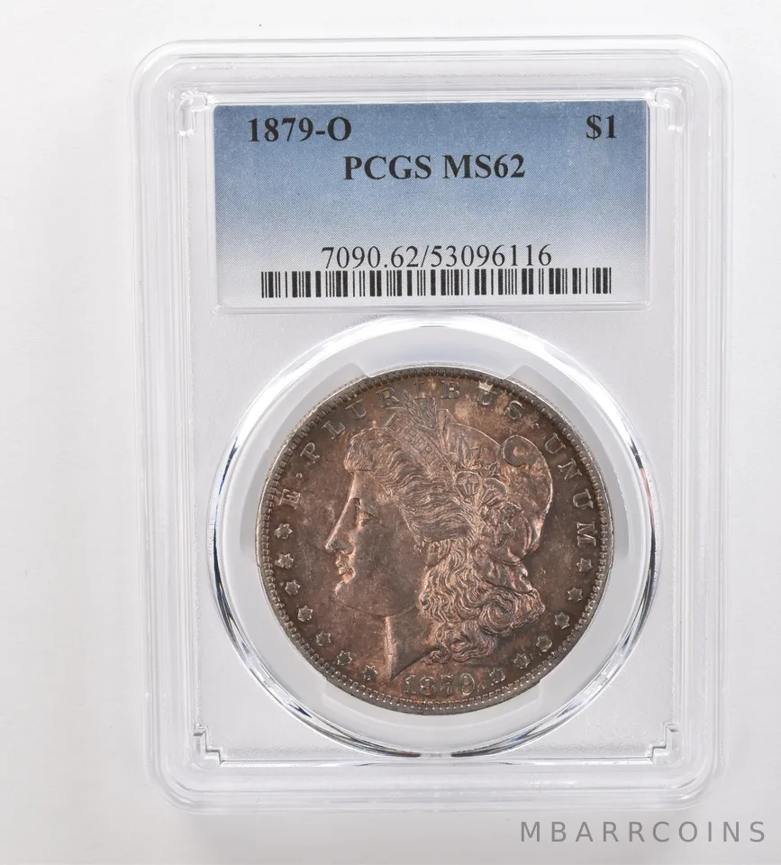 1879-O Morgan Silver Dollar MS62 PCGS Beautiful Tone *3264