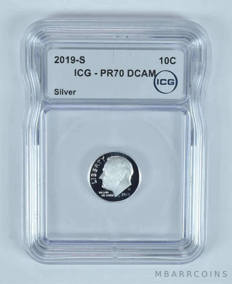 2019-S Roosevelt Dime Silver PR70 DCAM ICG