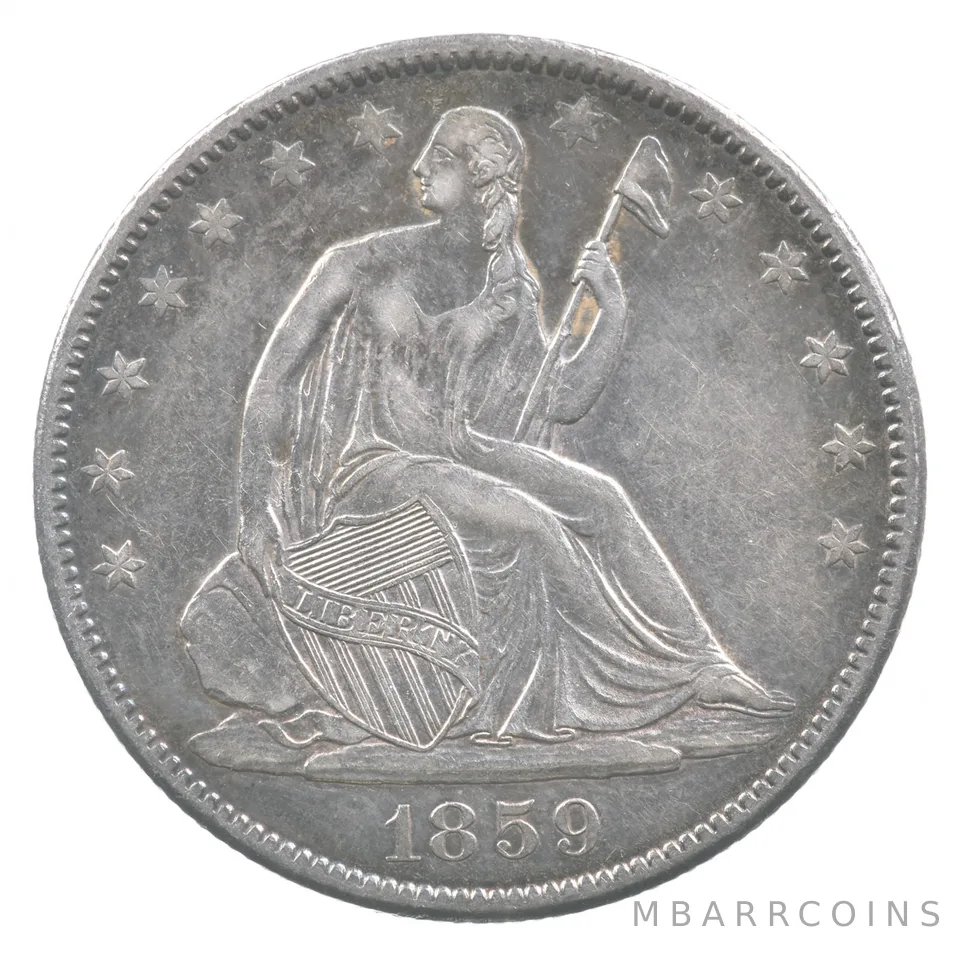 1859-O Seated Liberty Half Dollar *6698