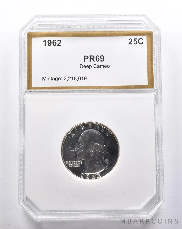 Proof 1962 Washington Quarter *3406