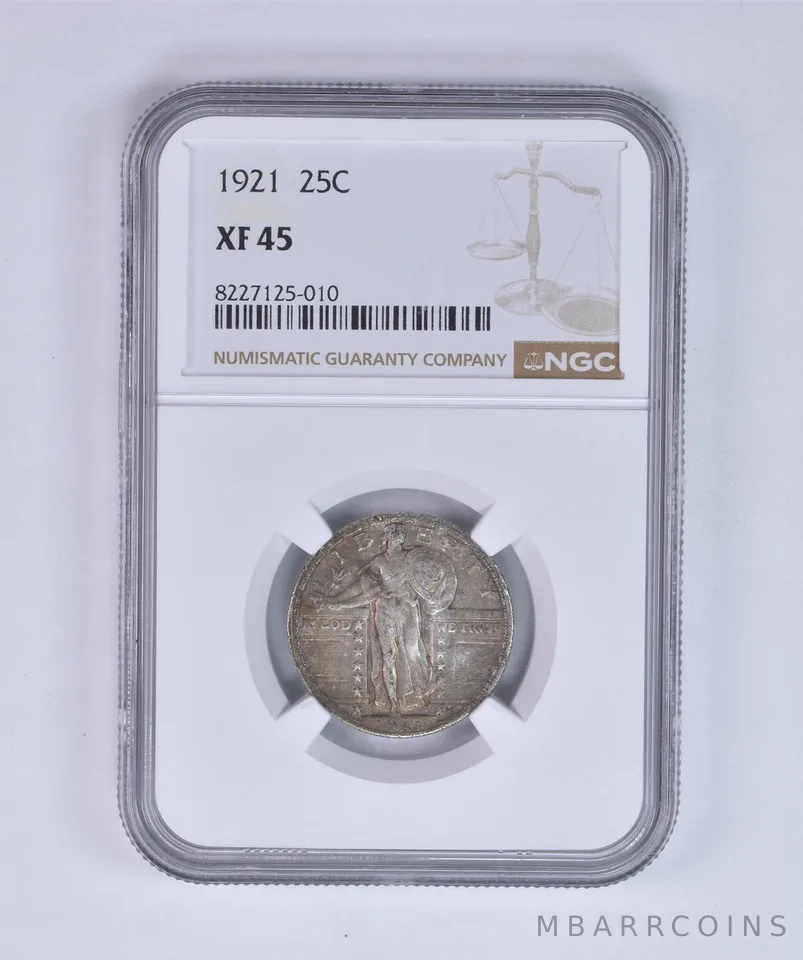 1921 Standing Liberty Quarter XF45 NGC Beautiful Tone *8025
