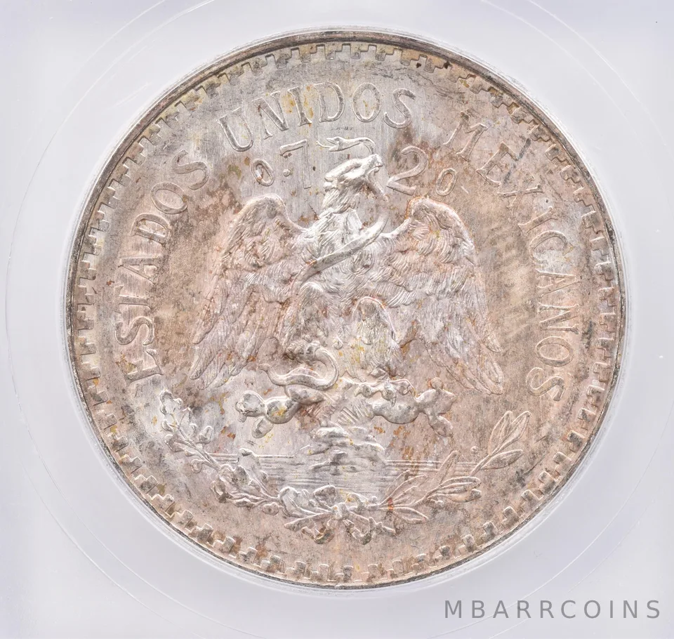 1943 M Mexico Peso MS67 ICG Beautiful Tone *1776