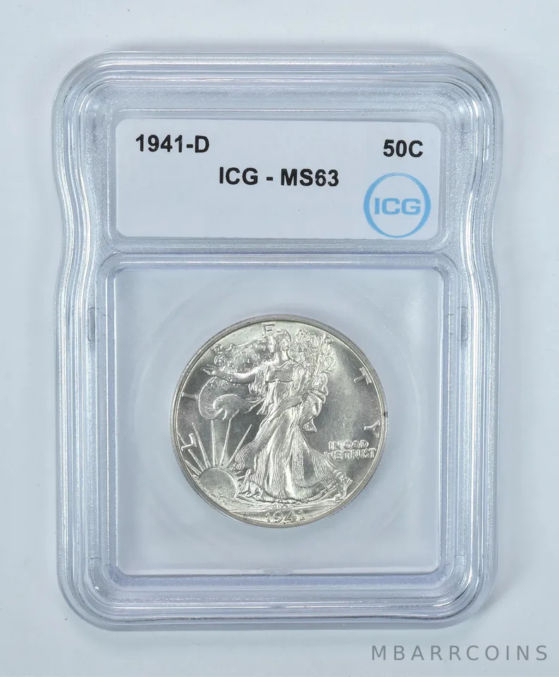 1941-D Walking Liberty Half Dollar MS63 ICG