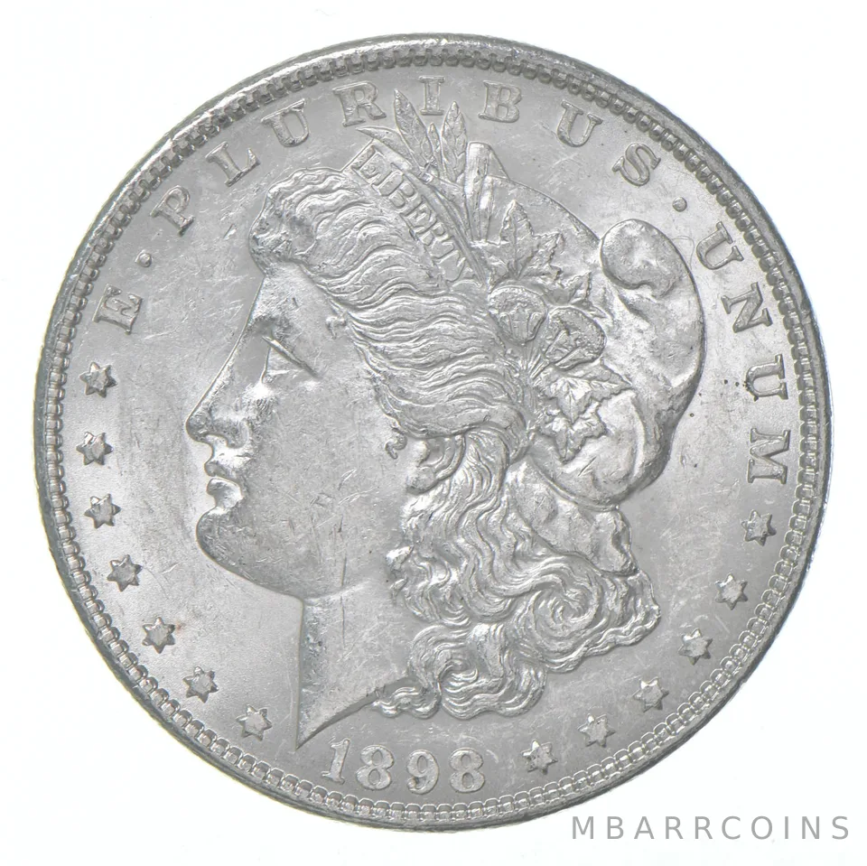AU+ 1898 (P) Morgan Silver Dollar (1 coin)