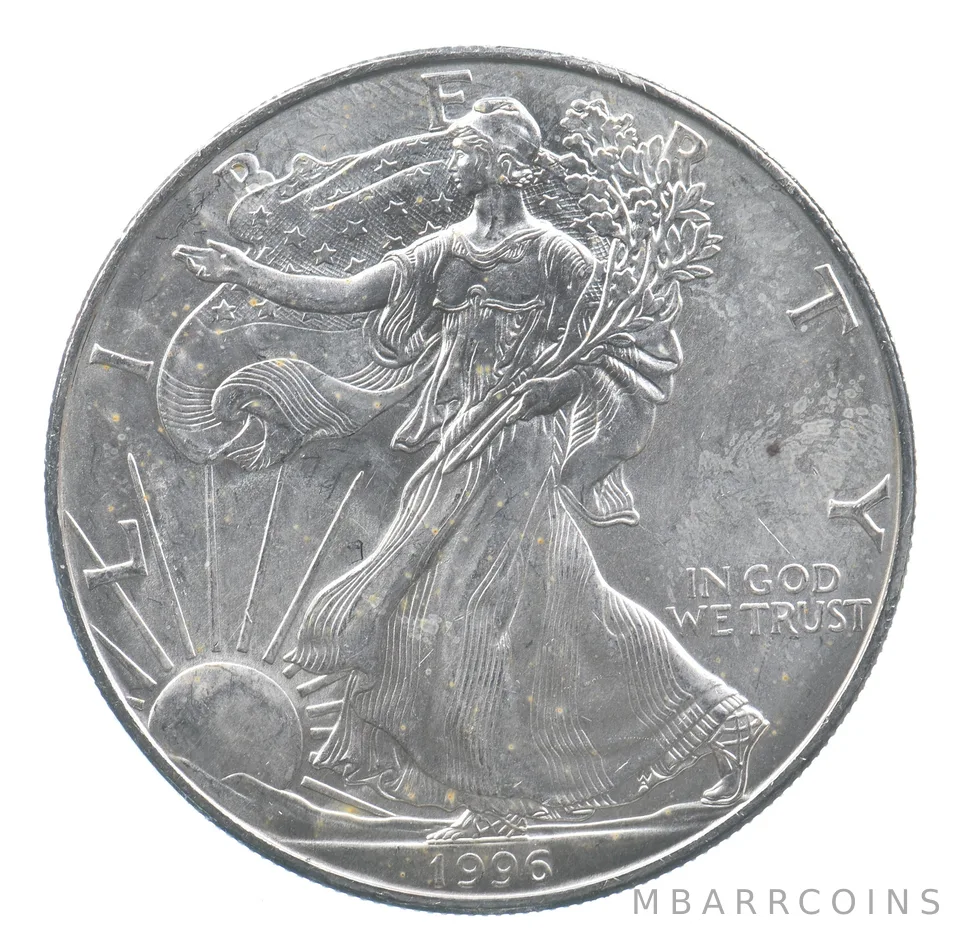 Rarest 1996 American Silver Eagle - Key Date - Rare LOW MINTAGE *711