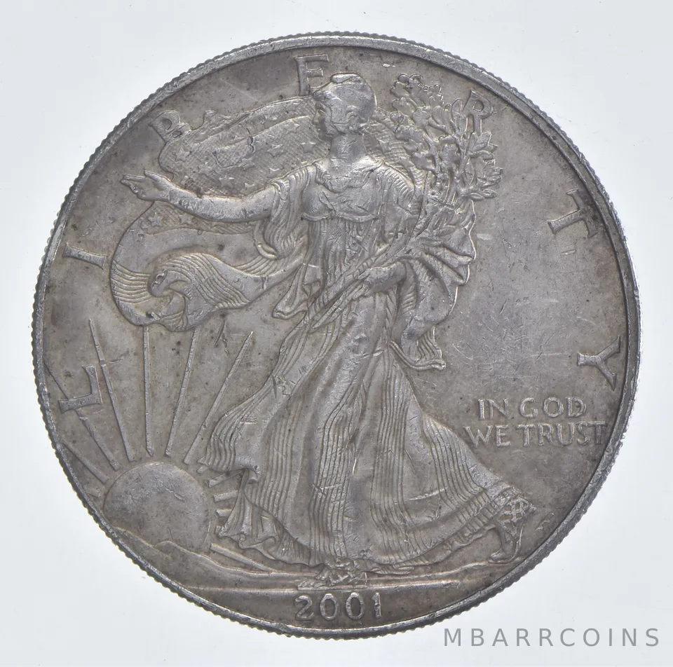 Better Date 2001 American Silver Eagle 1 Troy Oz .999 Fine Silver *194