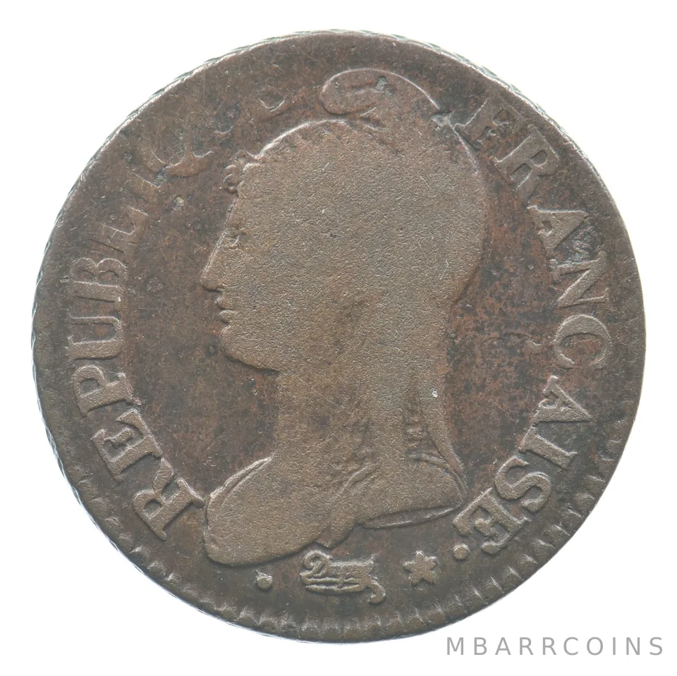 1799 W France 5 Centimes Revolution *6500