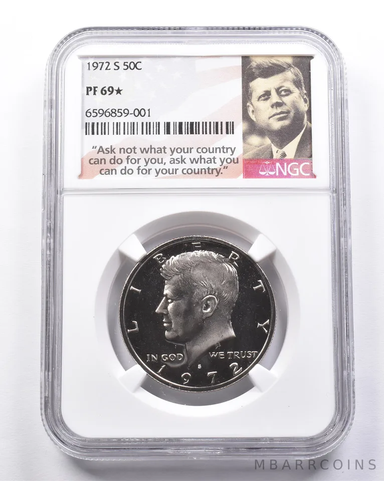 PF69 * STAR 1972-S Kennedy Half Dollar NGC *6907