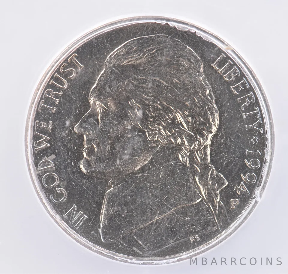 1994-P Jefferson Nickel MS66 FS ICG Beautiful Tone *2147