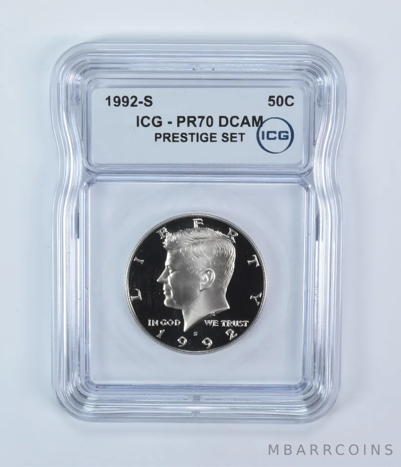 1992-S Kennedy Half Dollar Prestige Set PR70 DCAM ICG
