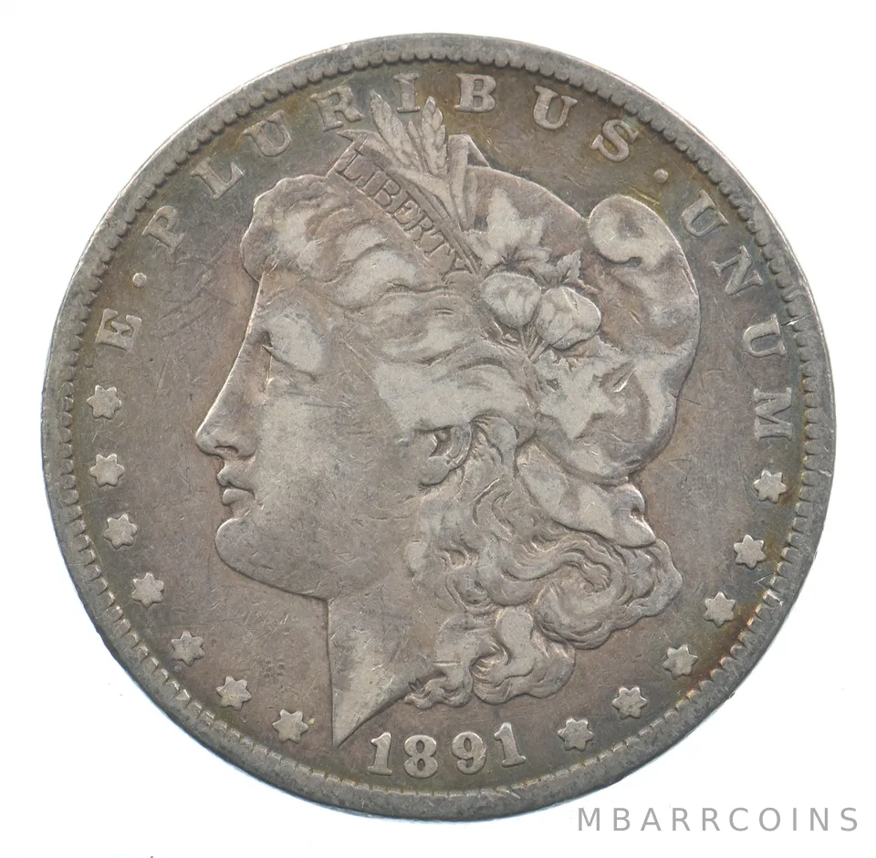 Early - 1891 Morgan Silver Dollar - 90% US Coin *583