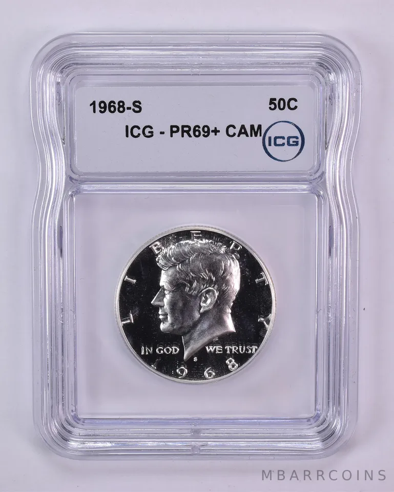 1968-S Kennedy Half Dollar PR69+ CAM ICG