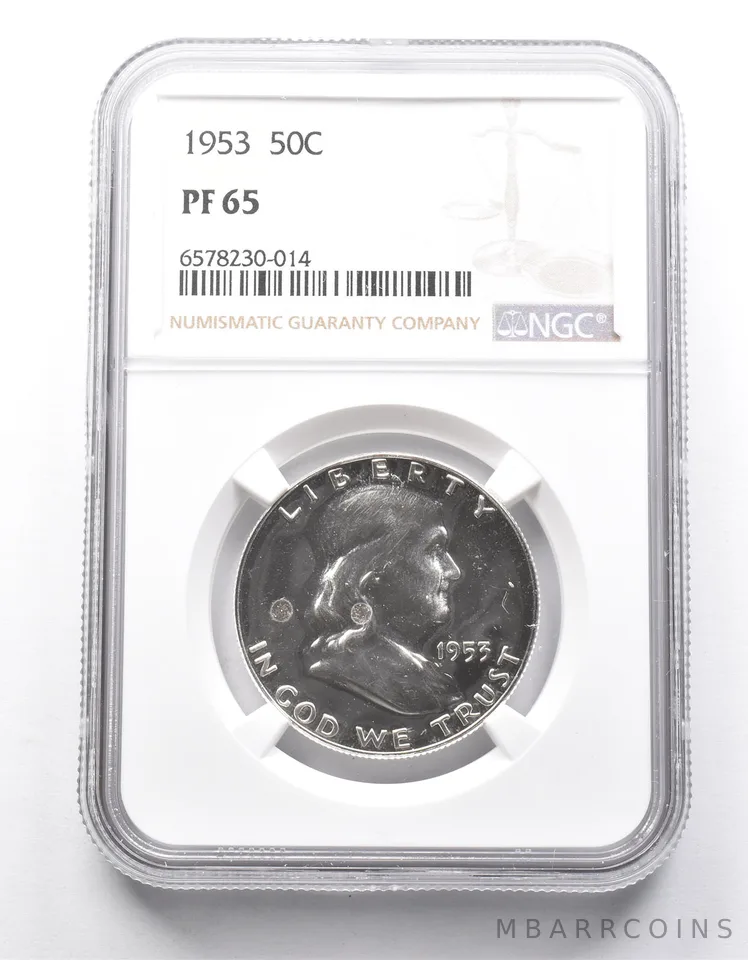 PF65 1953 Franklin Half Dollar NGC a0013